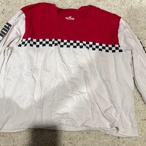 Hollister cropped top long sleeve shirt